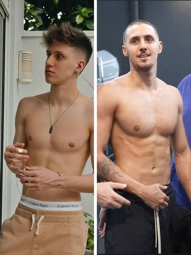 Antes e depois de PK Lipe