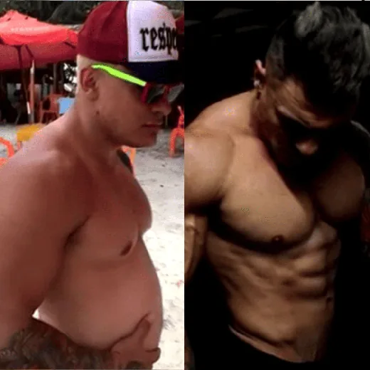 Antes e depois de Toguro